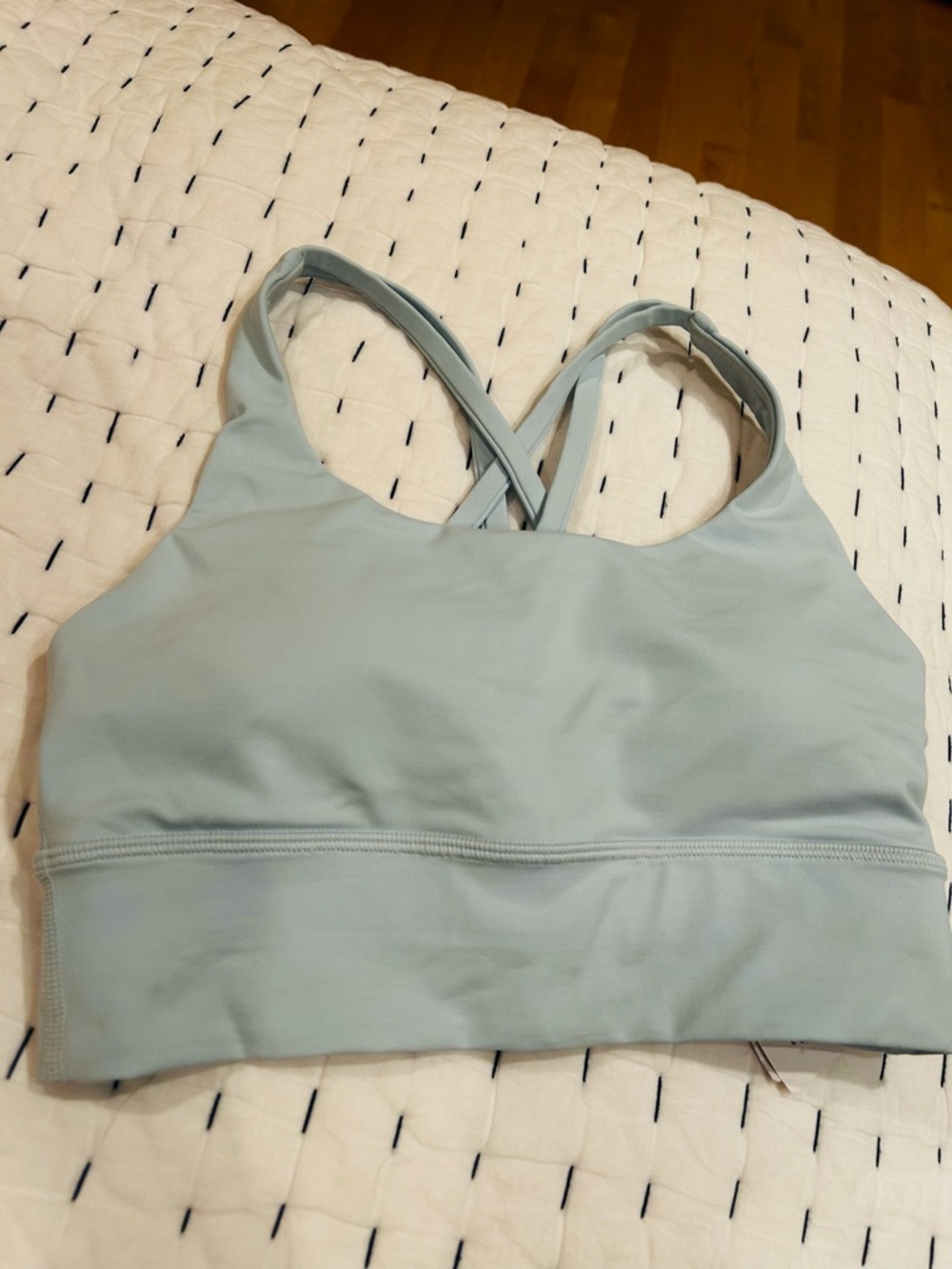 Lululemon Light Blue Cross-Back Sports Bra